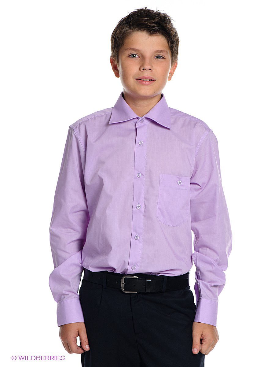 Фиолетовая рубашка для мальчика