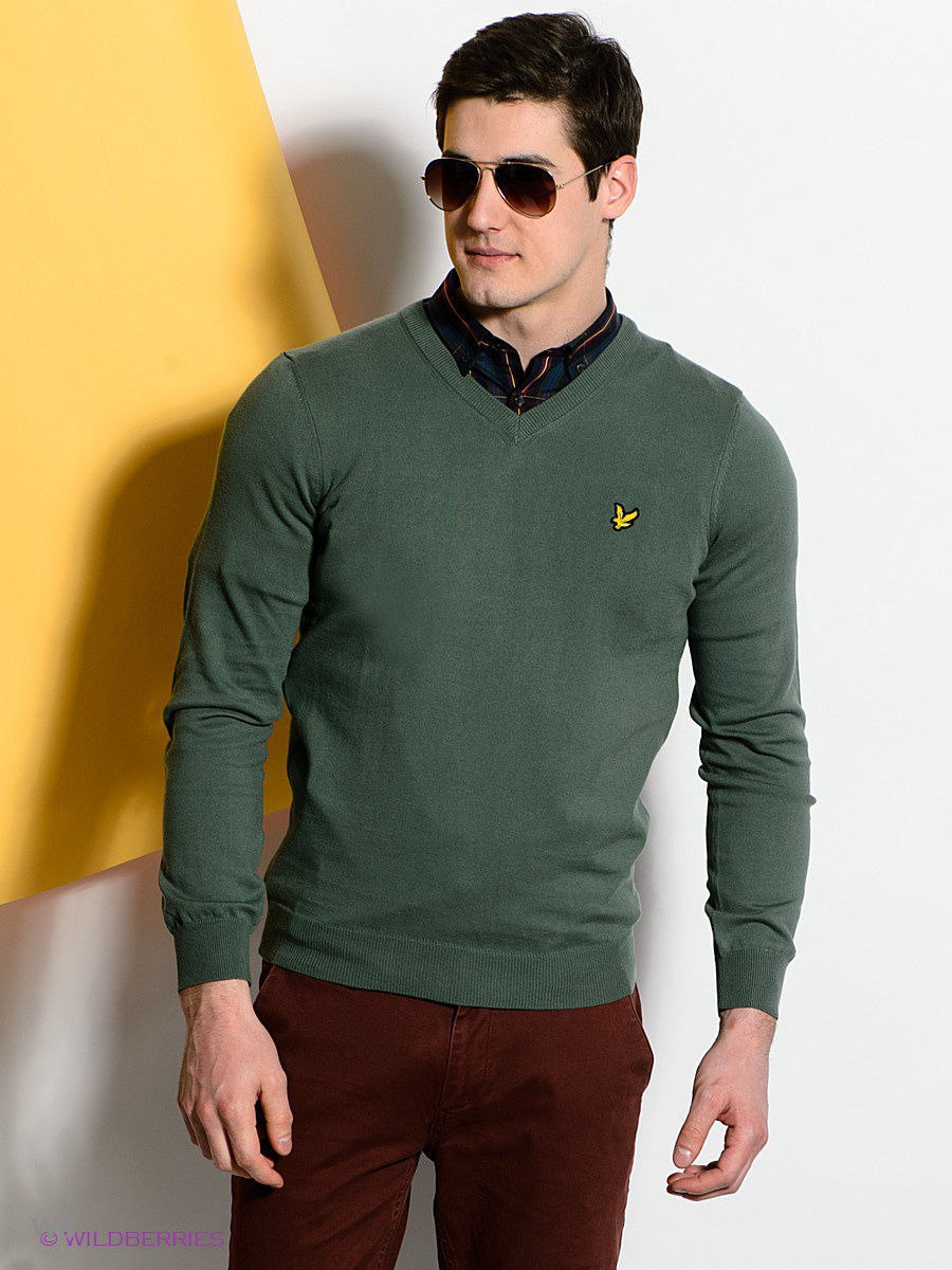 Джемпер Lyle Scott мужской Green