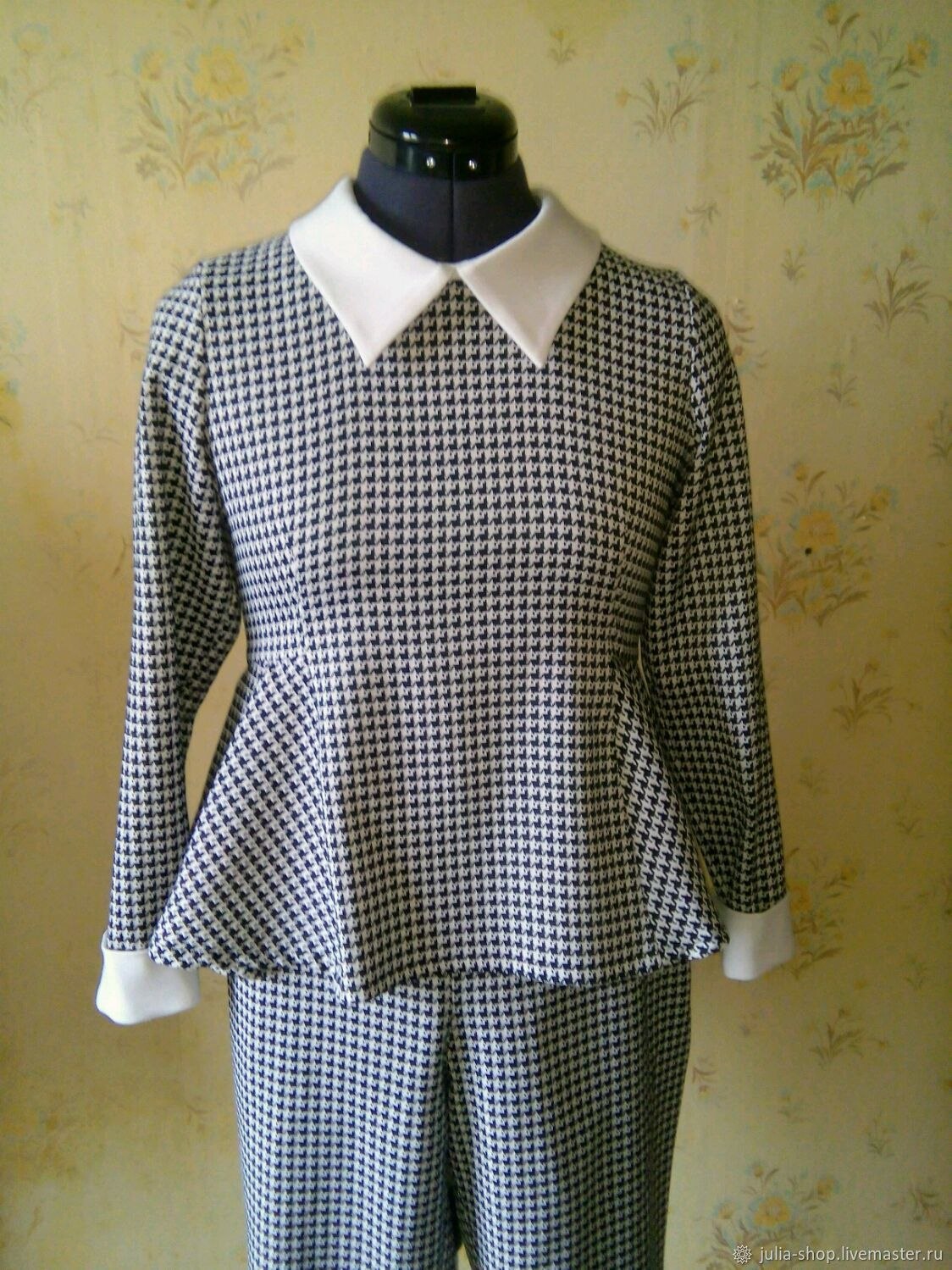 костюм лапка. костюм лапка. костюм лапка. платье из ткани гусиная лапка. костюм гусиная лапка.