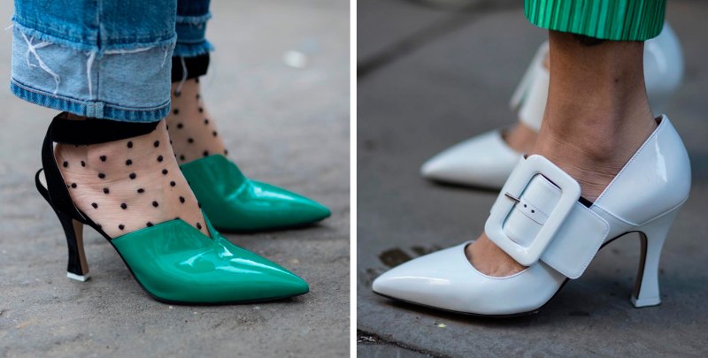 Оранжевые мюли Zara