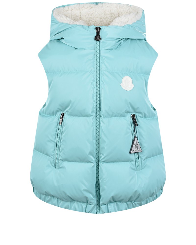 Жилетка Moncler женская мятного цвета
