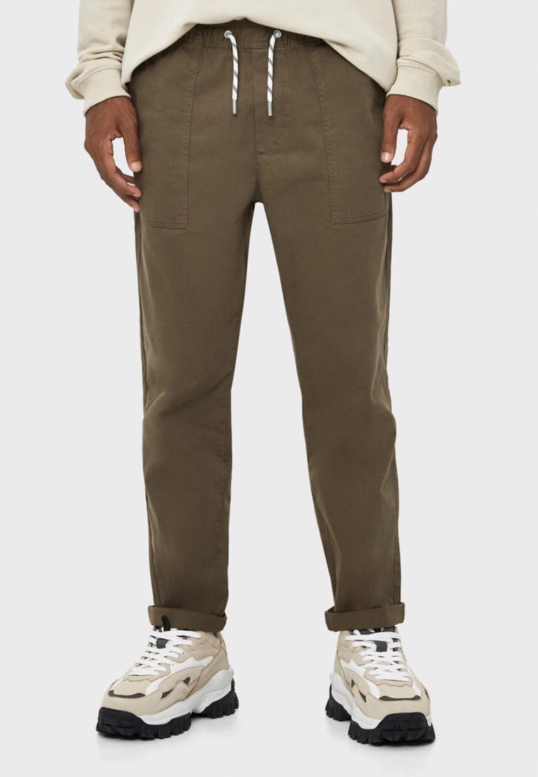 Брюки хаки бершка