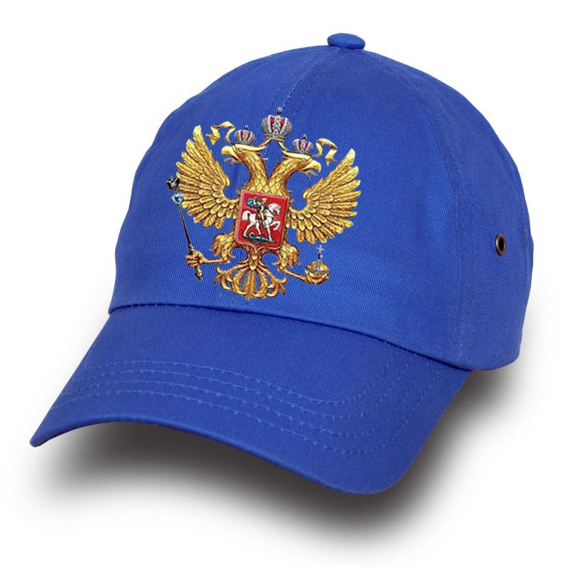 Бейсболка "Россия. Герб" белая