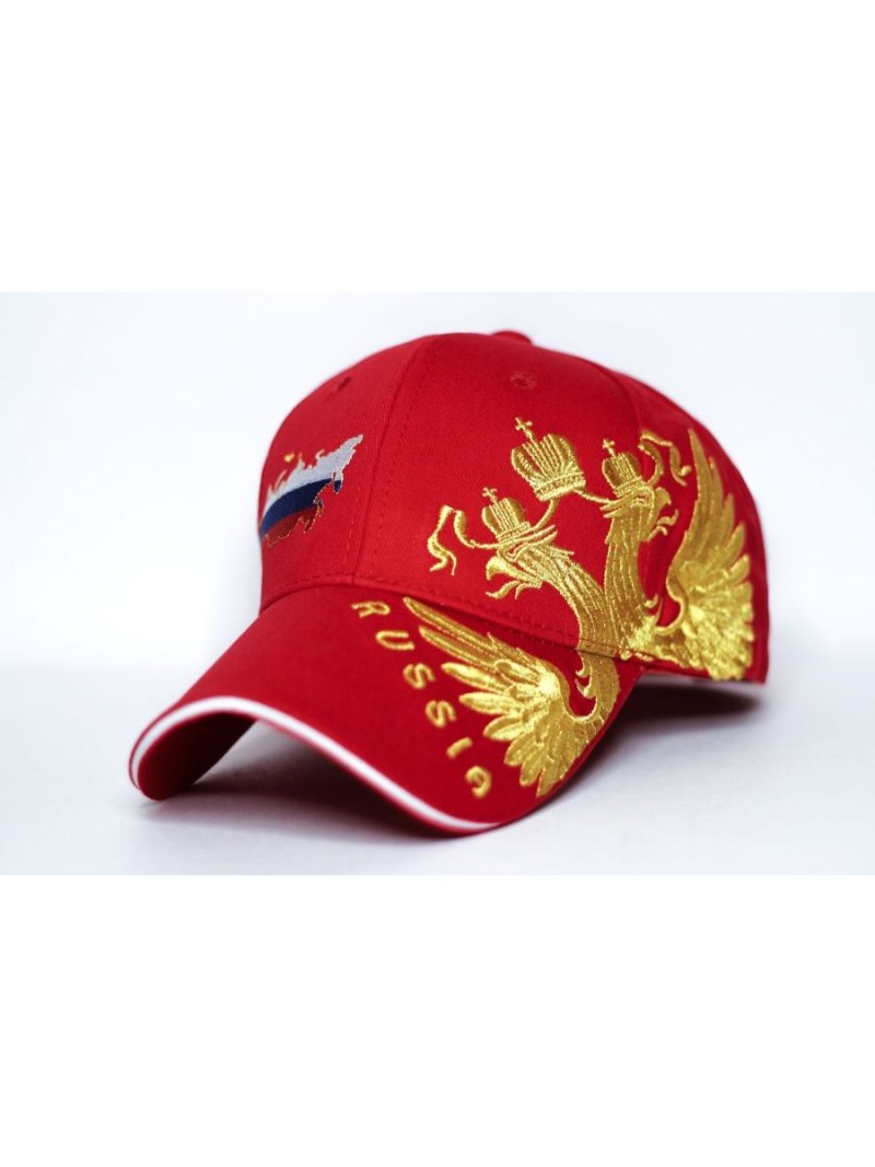 Кепка Россия красная