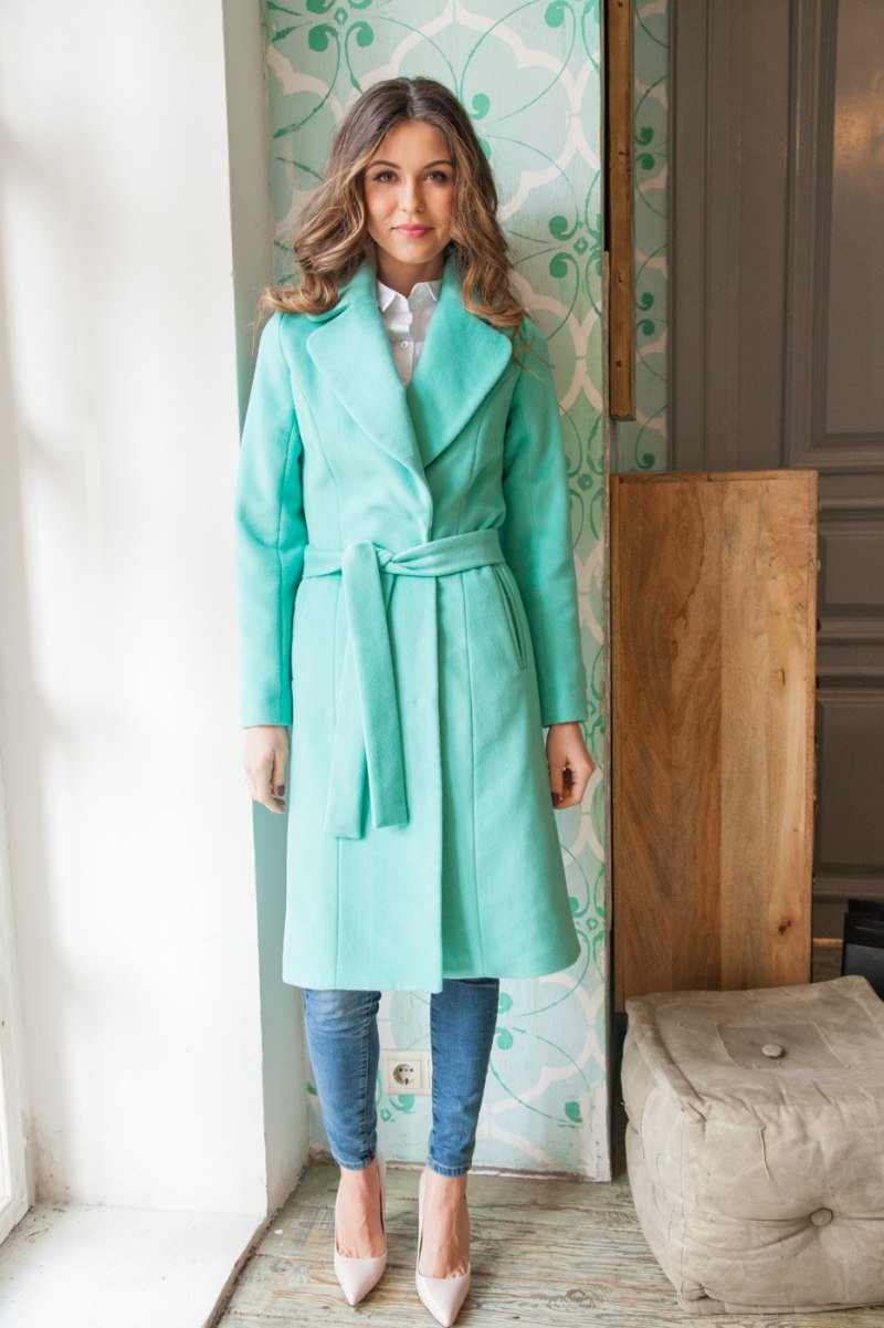 Meltem collection плащ бирюзовый