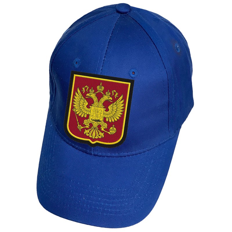 Бейсболка "Россия. Герб" синяя