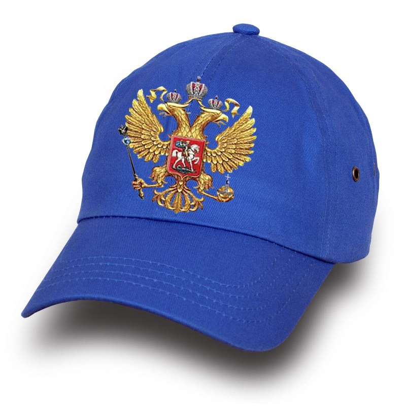 Бейсболка "Россия. Герб" белая
