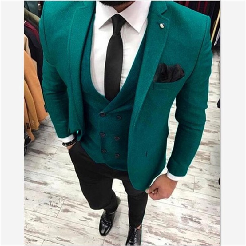 Черный костюм мужской