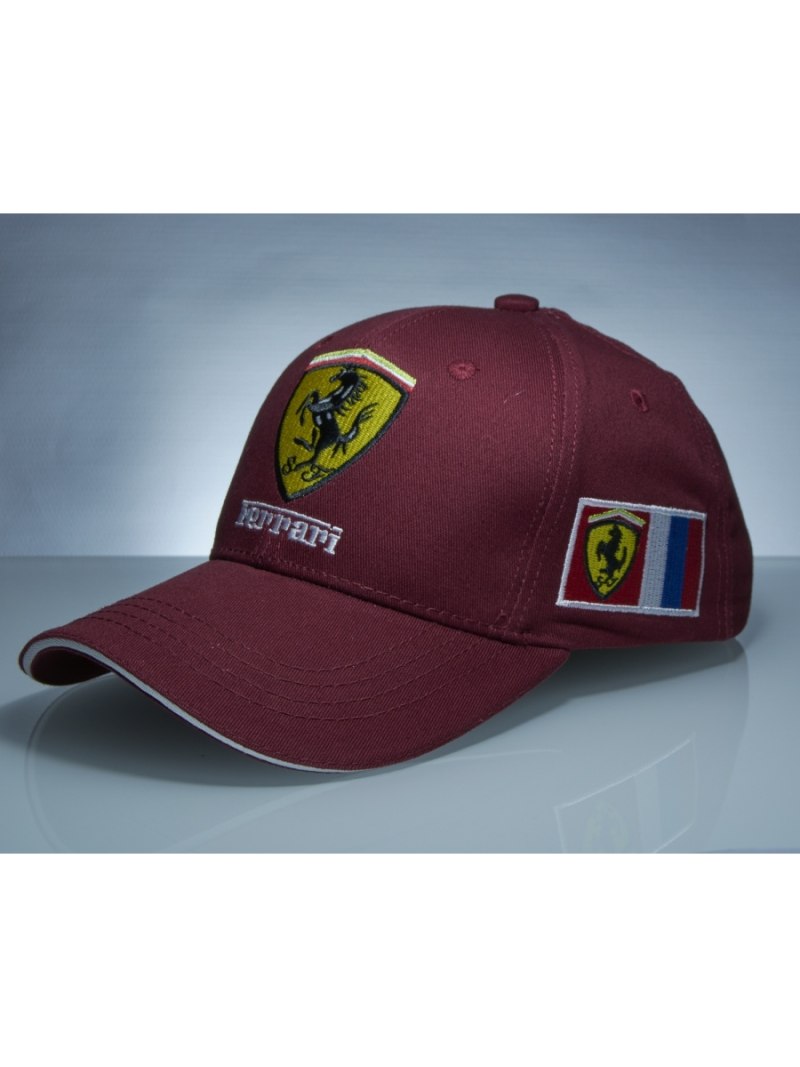 Кепка цветная чёрный козырёк изнутри