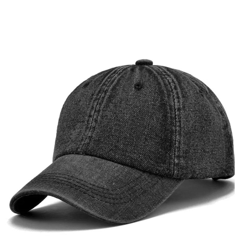 Бейсболка джинсовая черная