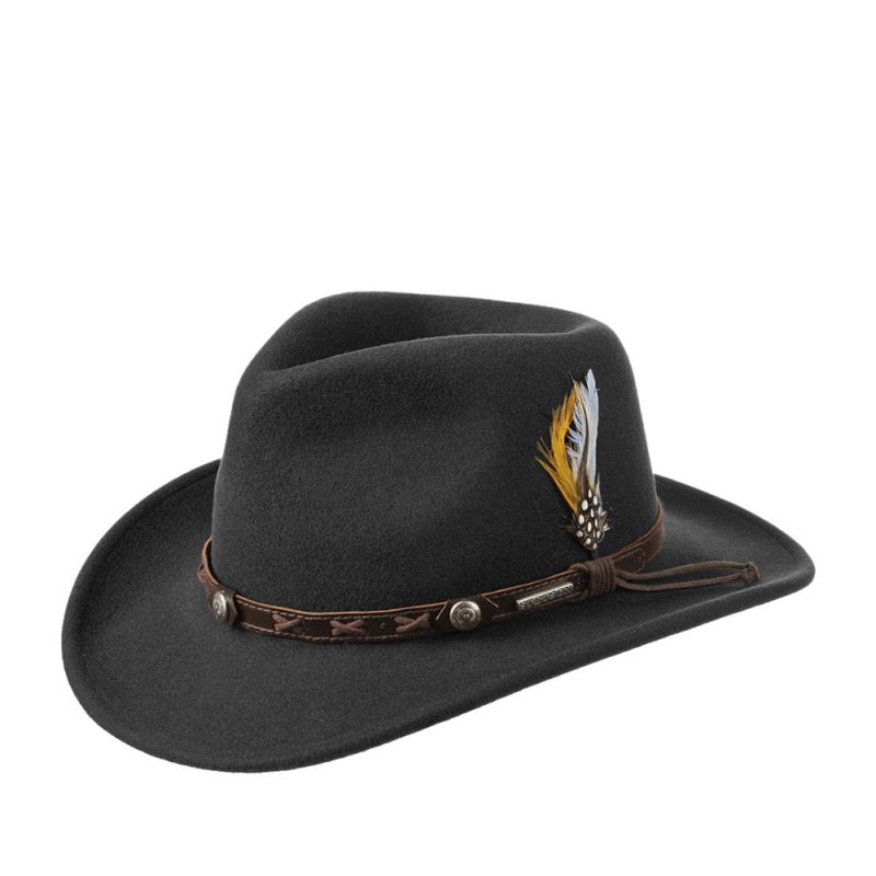 Stetson Herringbone Oliva на голове