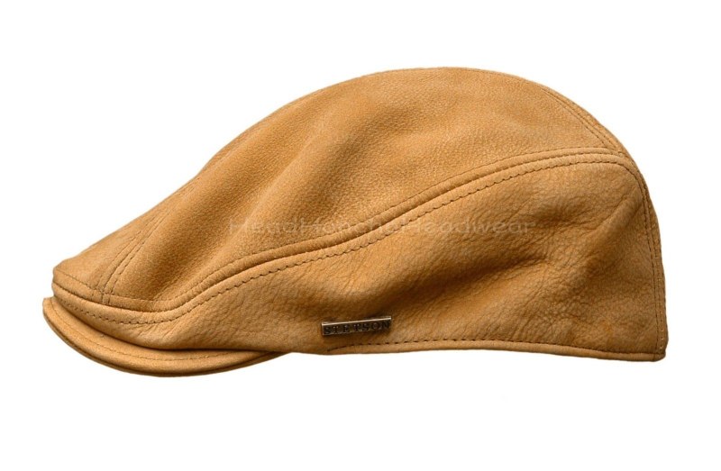Мужская кожаная кепка Stetson