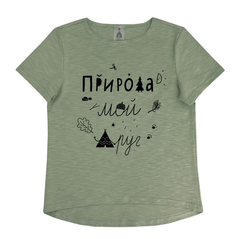Футболка синяя хаки