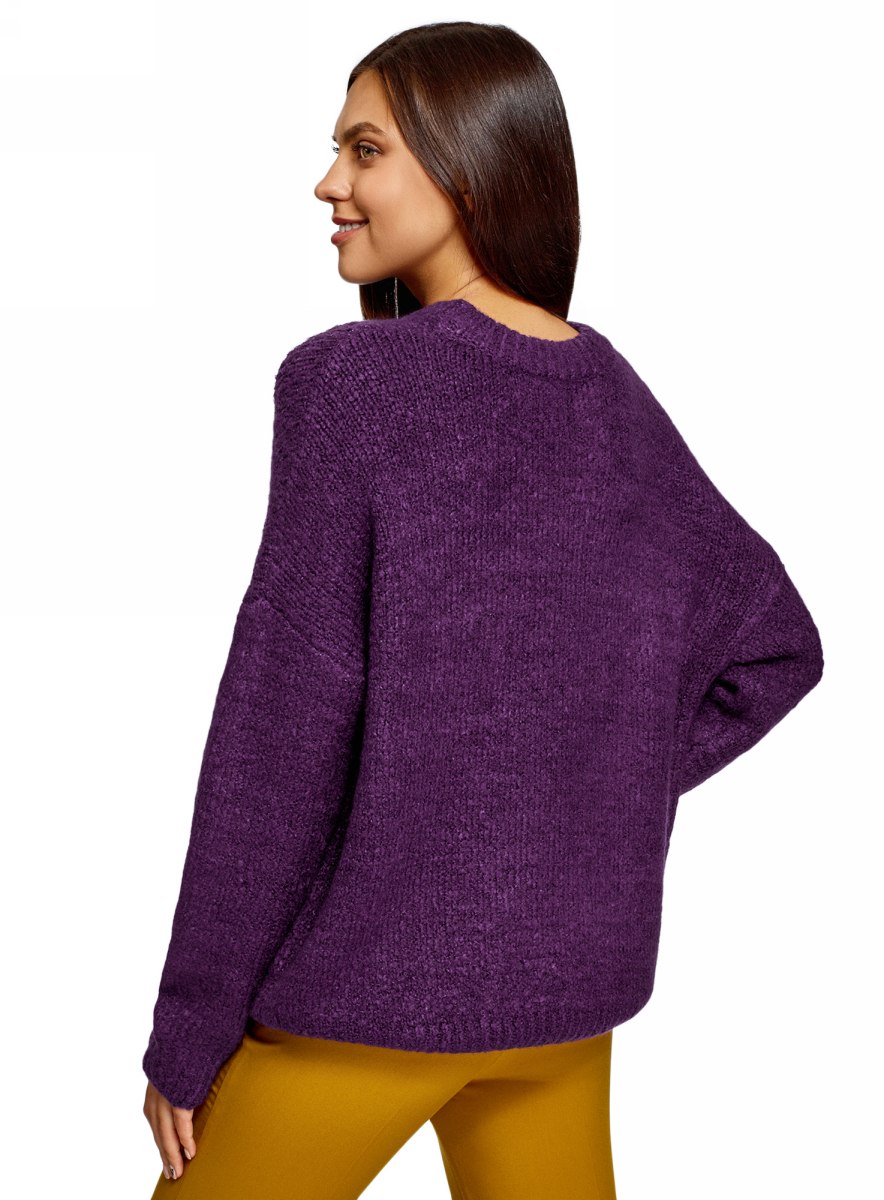 Фиолетовый Свитер Женский Купить