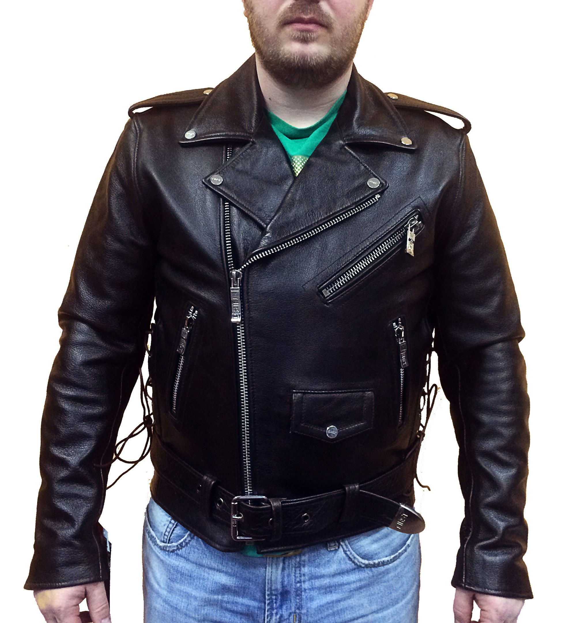 Кожаная куртка мужская больших размеров
