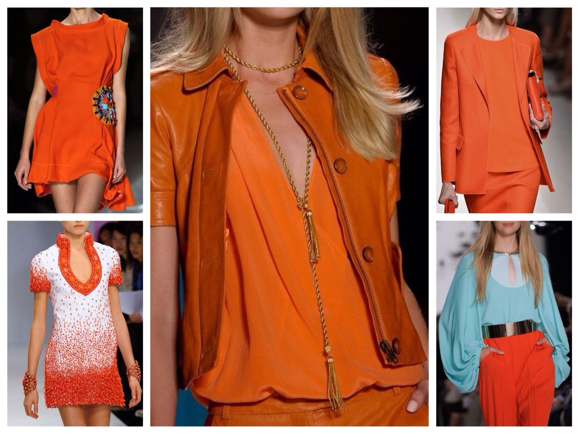Оранжевое Платье С Каким Цветом Сочетается фото 17