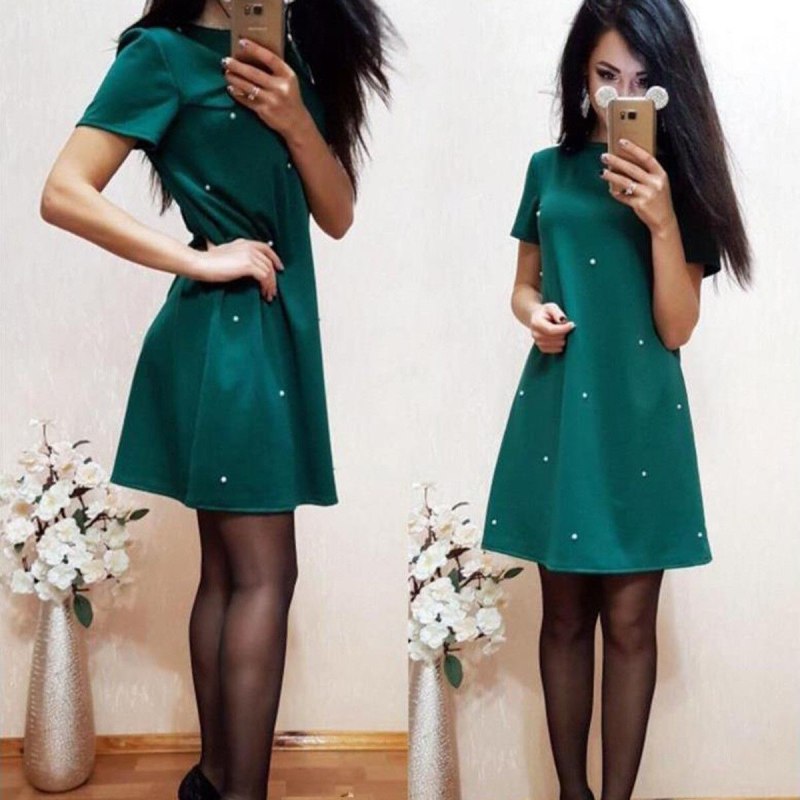 Платье с запахом на груди