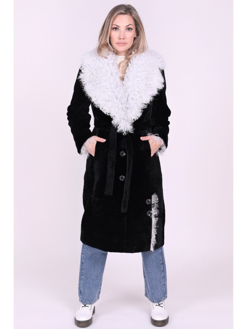 Шуба virtuale fur collection из овчины Снежная Королева