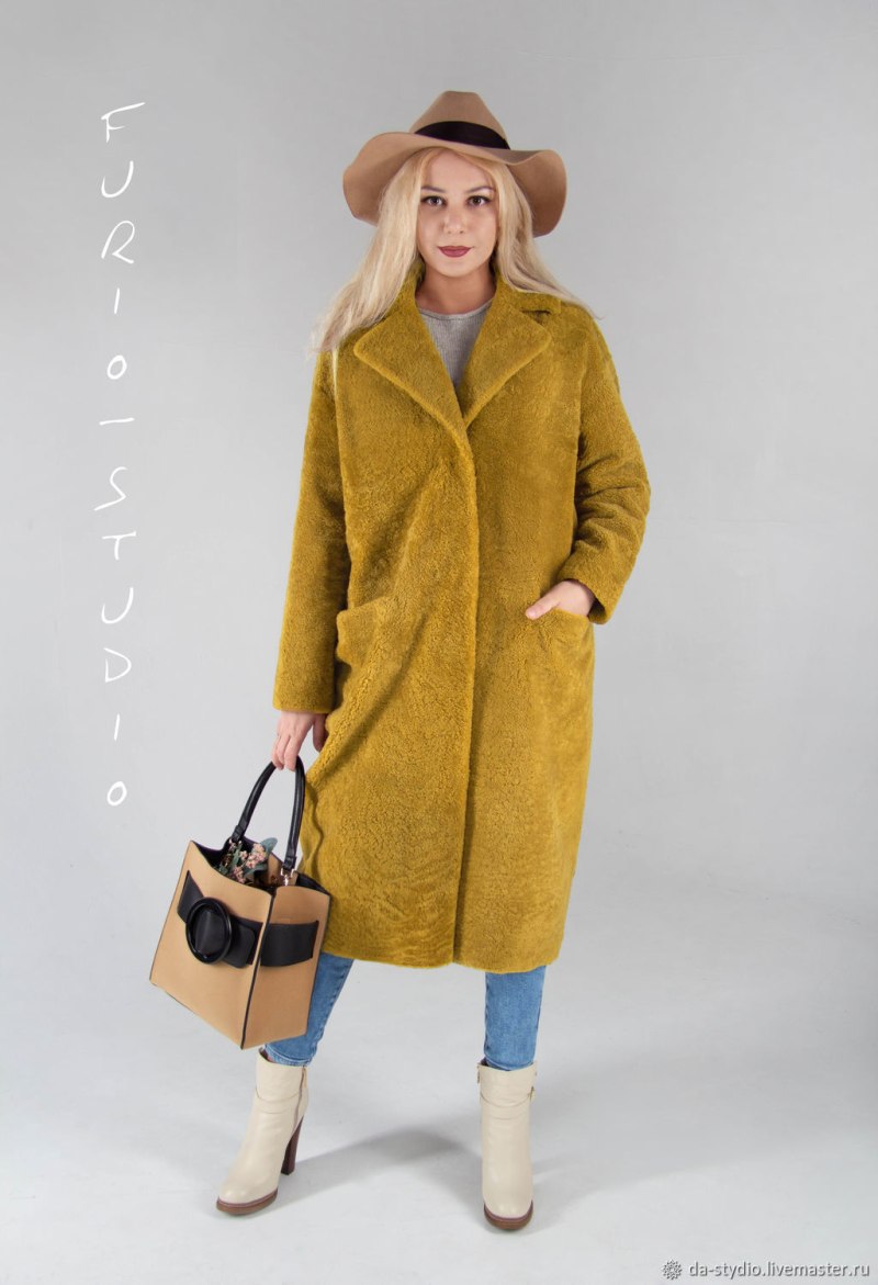 Шуба из овчины Jersey Camel 33 000 руб.