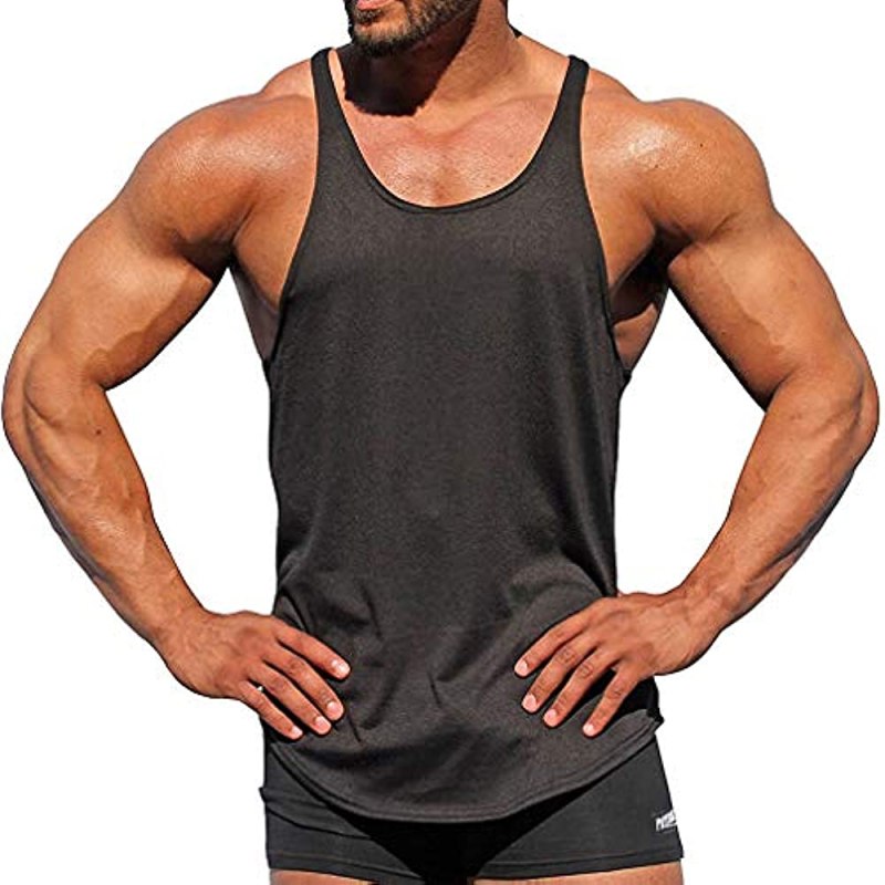 Muscleguys бренд бодибилдинг Стрингер топы на бретельках мужчин