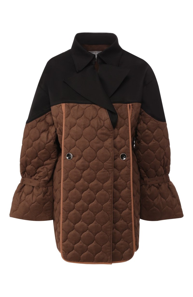 Куртка Bottega Veneta женская зимняя зеленая