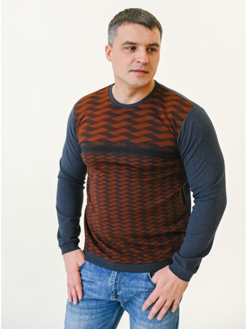 Джемпер мужской однотонный