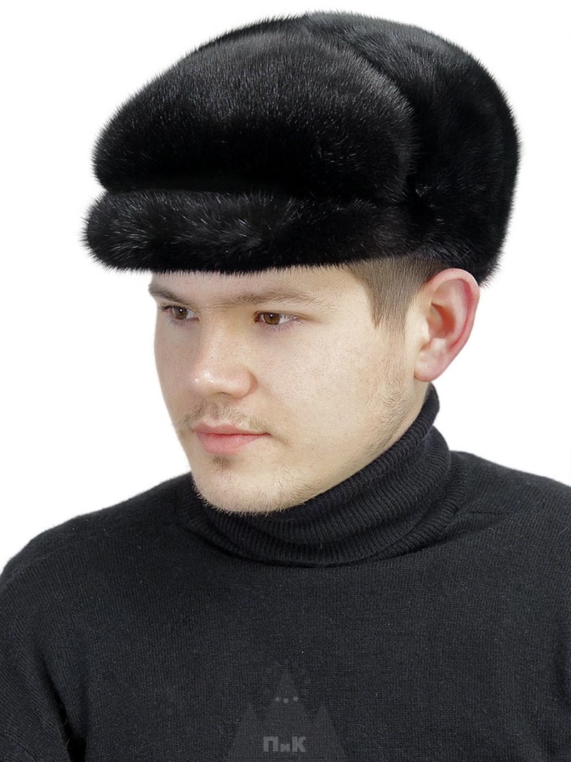Норковая шапка мужская