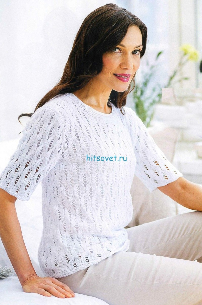 Зеленый пуловер Сабрина