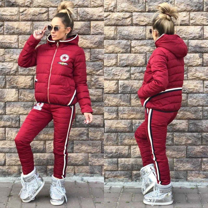 Теплый спортивный костюм женский
