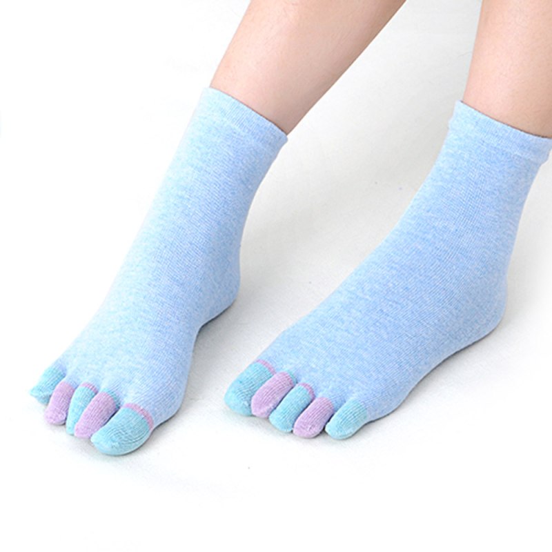 1 Pair New Unisex Socks Winter warm Soft men women Socks Cotton finger Breathable Five Toe Socks Five finger Solid Color Socks