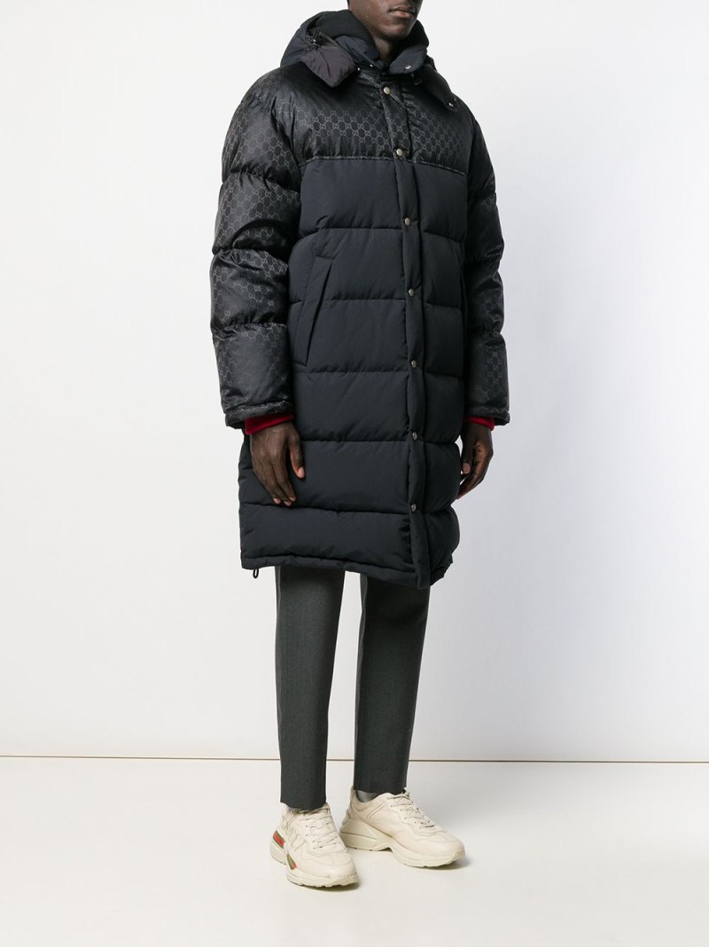 Gucci пуховик с узором gg