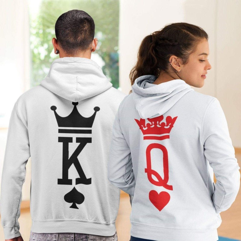 Парные свитшоты the King Queen