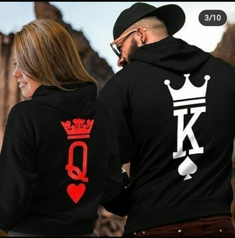 Парные свитшоты the King Queen