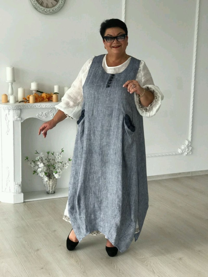 Платье бохо для полных