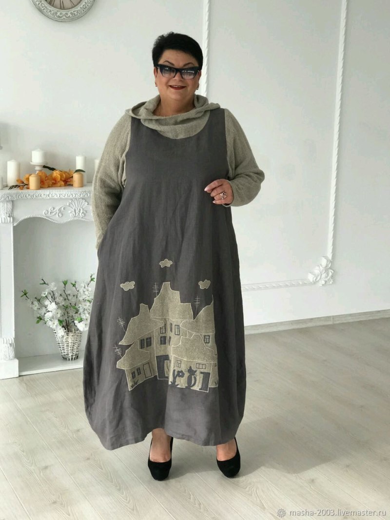 Бохо пальто для полных