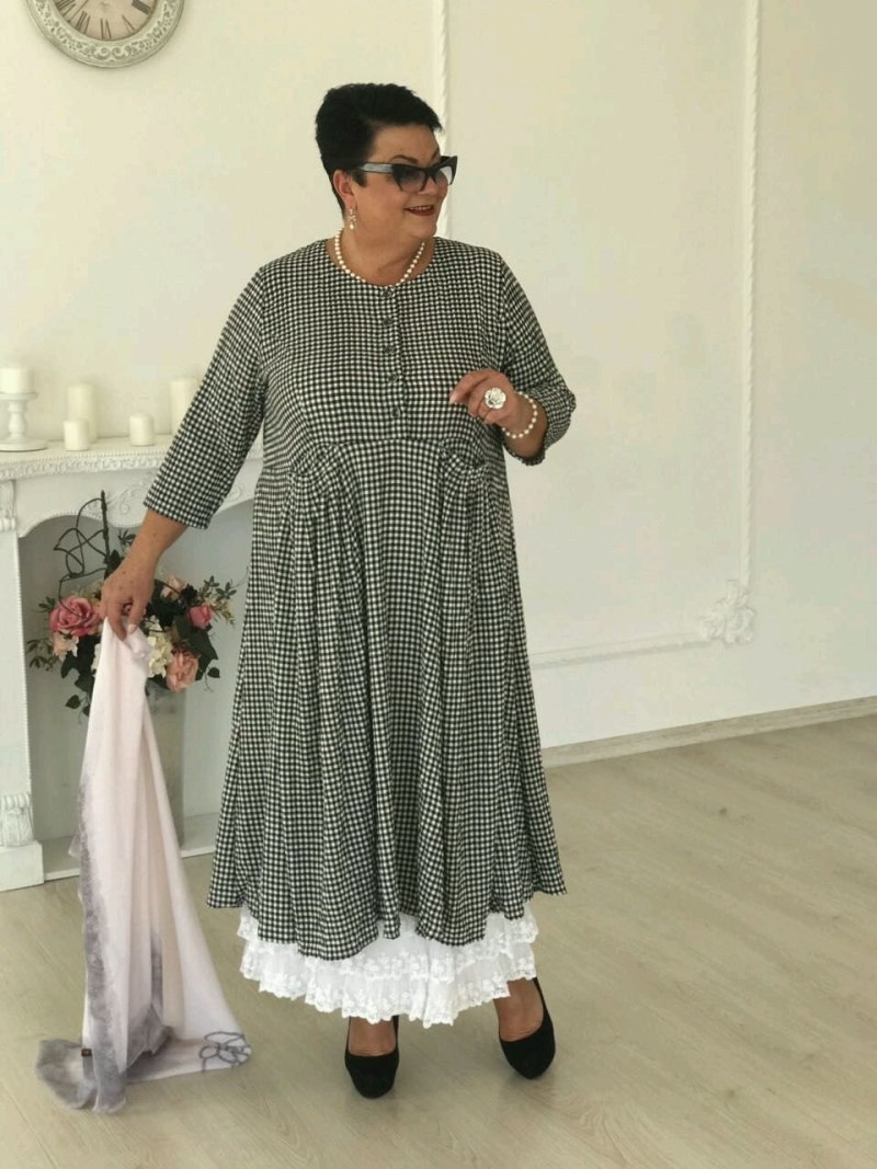 Туника бохо для полных