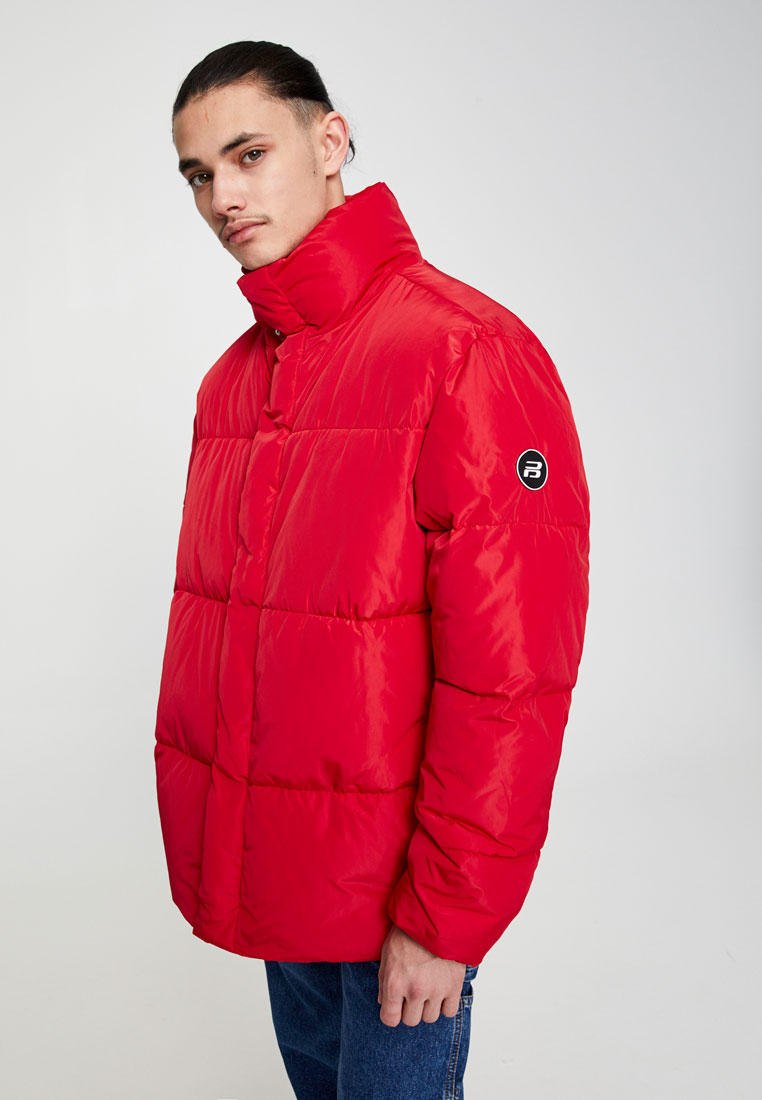 Куртка зимняя мужская Pull and Bear зеленая
