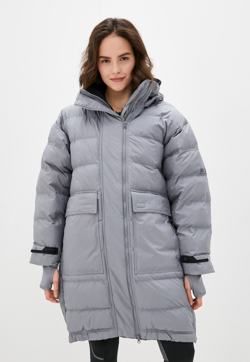 Adidas by Stella MCCARTNEY куртка утепленная long Padded JKT