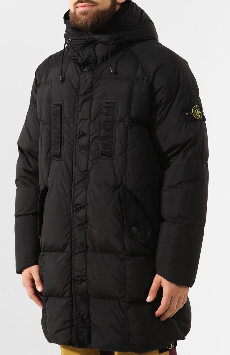 Stone Island пуховик серый