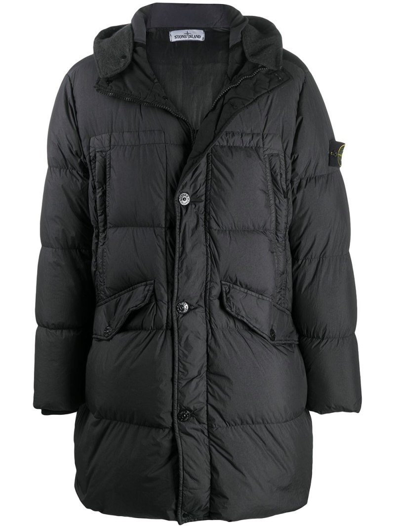 Пуховик с капюшоном Stone Island