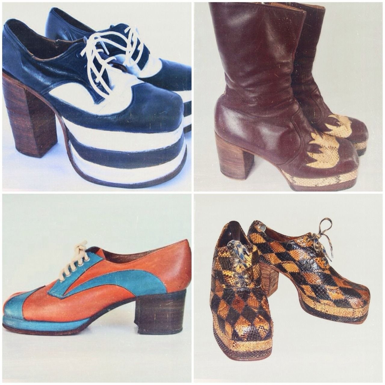 Mens platform Shoes 70s