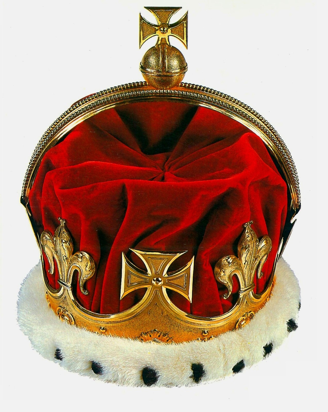 Царские уборы. Корона принца Уэльского. Шапка Мономаха Британская корона. Корона императрицы Евгении. 1855. Корона принца Уэльского (1969)..