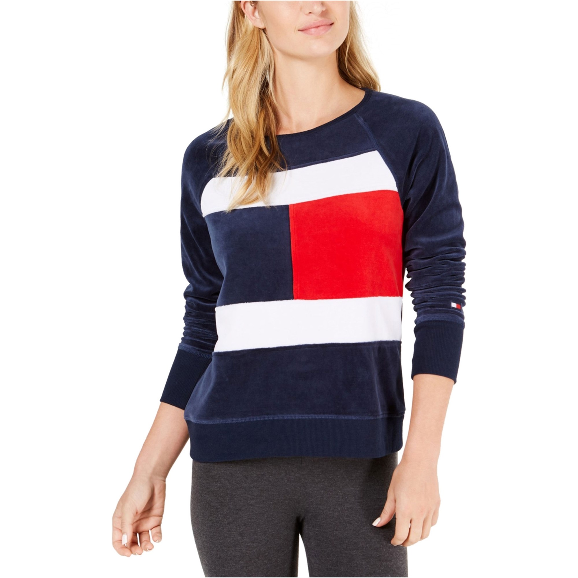 Tommy hilfiger сайт на русском. Толстовка Томми Хилфигер женская. Толстовка Tommy Hilfiger Colorblock. Томми Хилфигер свитшот женский. Свитшот Томми Хилфигер спорт.