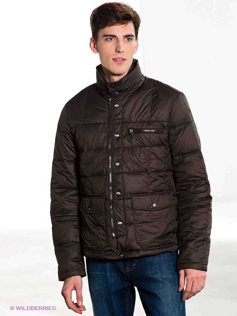 Серый мужской пуховик Tom Farr Exclusive Garment
