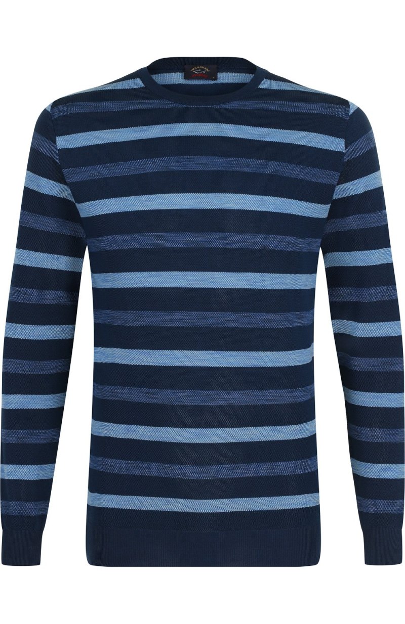 Dressmann свитер Stripe Crew Sweater 71601510002