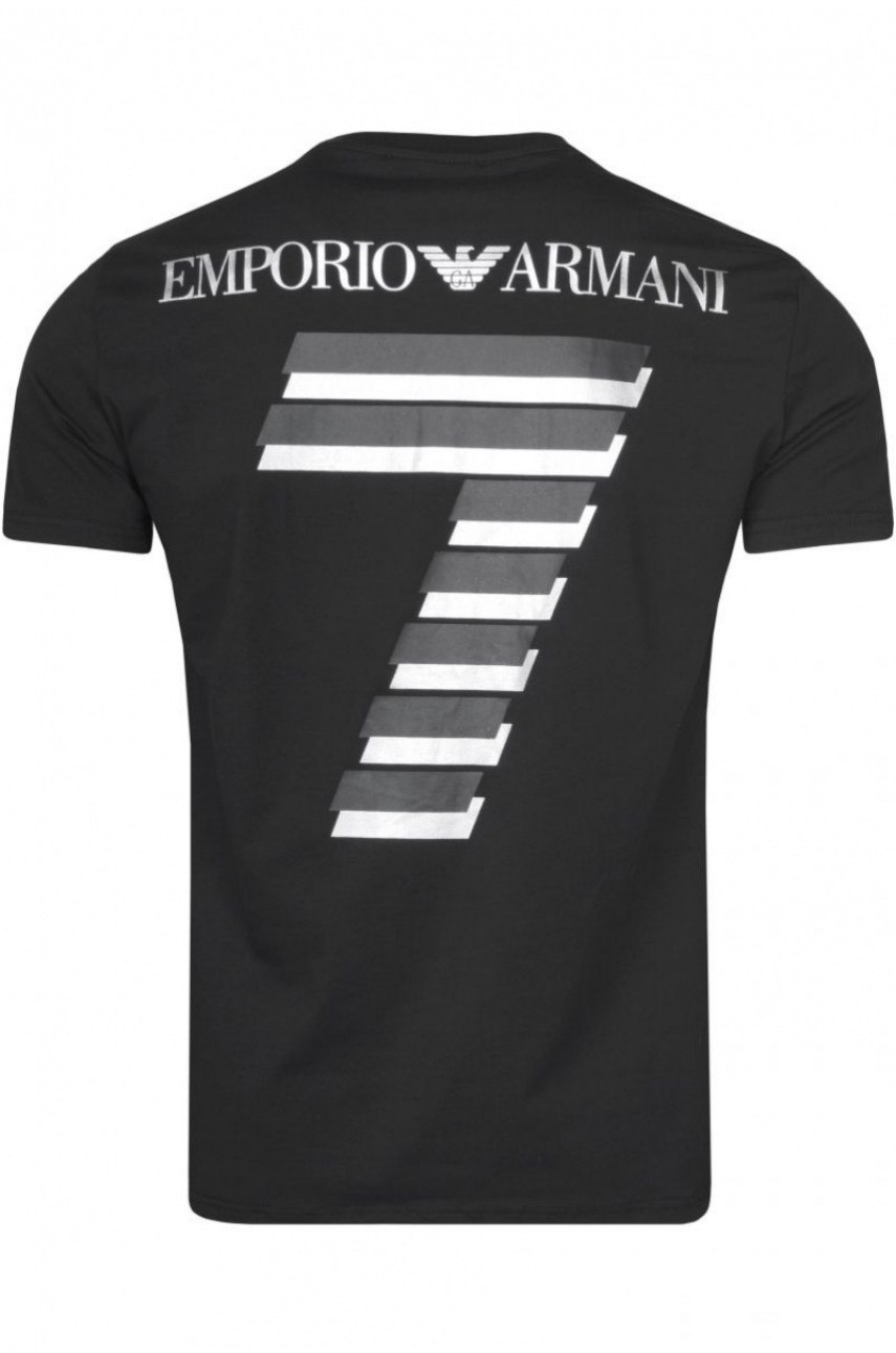 Ea7 Emporio Armani футболка мужская черная