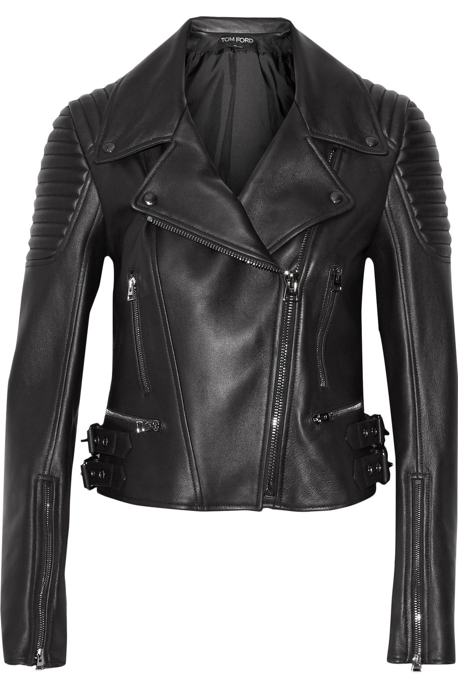 Черные кожаные. Tom Ford байкерская куртка. Кожаная куртка Tom Ford. Том Форд Black Leather Biker Jacket. Косуха Tom Ford женская.