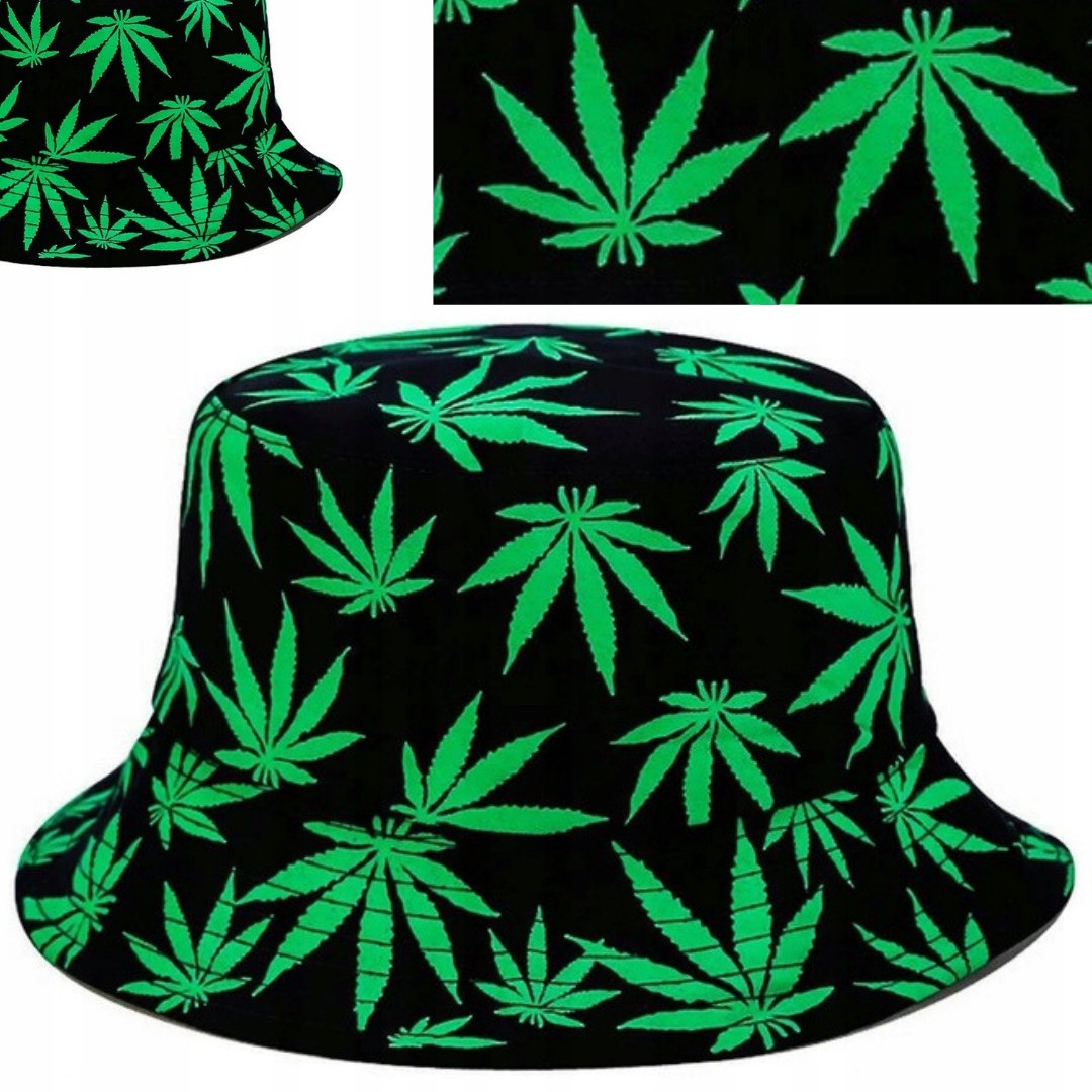 Прикольные панамы. Панама Bucket hat. Панама с конопляным листом. Панама Airhole Bucket hat.