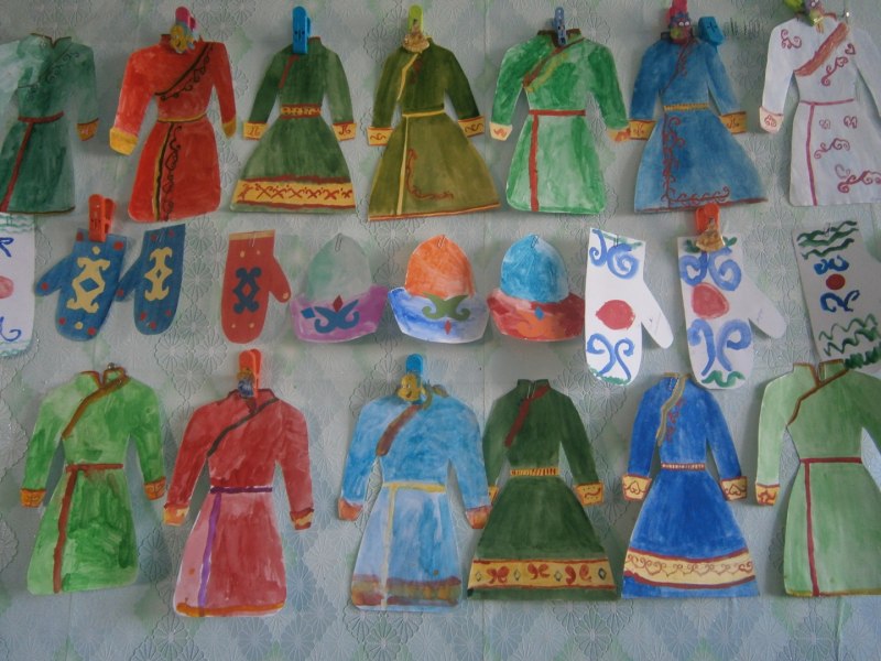 Национальный костюм нанайцев рисунок