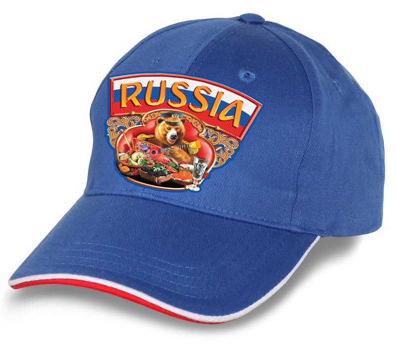 Бейсболка Russia Hockey красная
